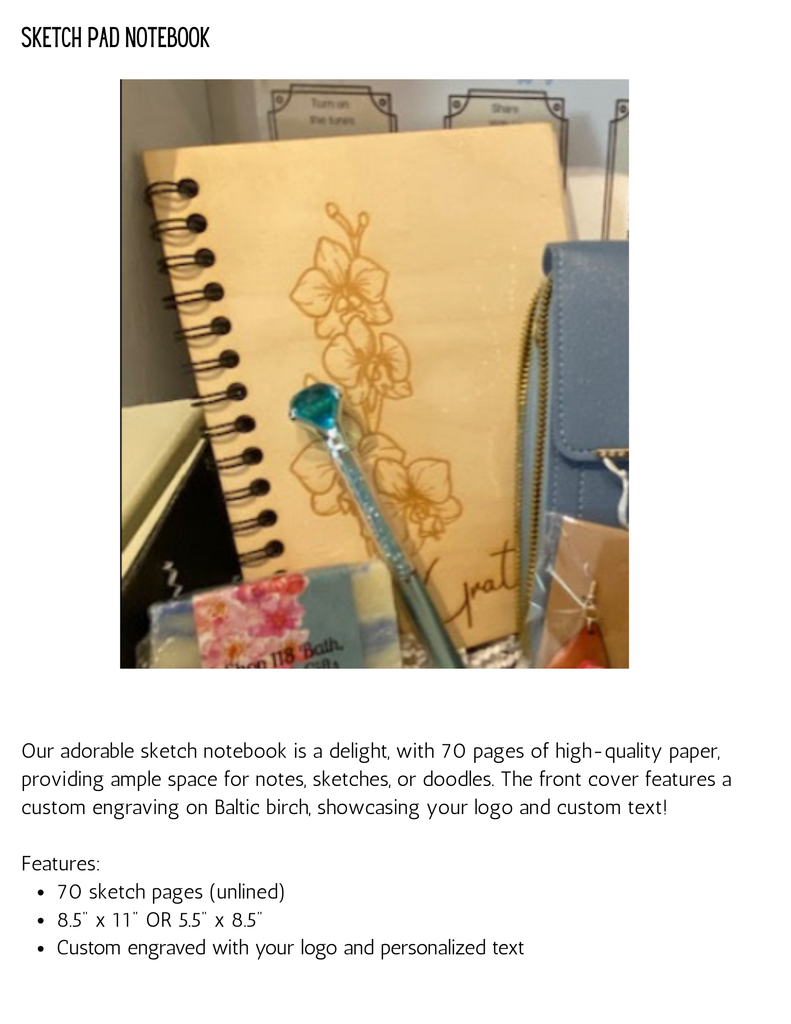 Musical Box Sketch Pad Notebook