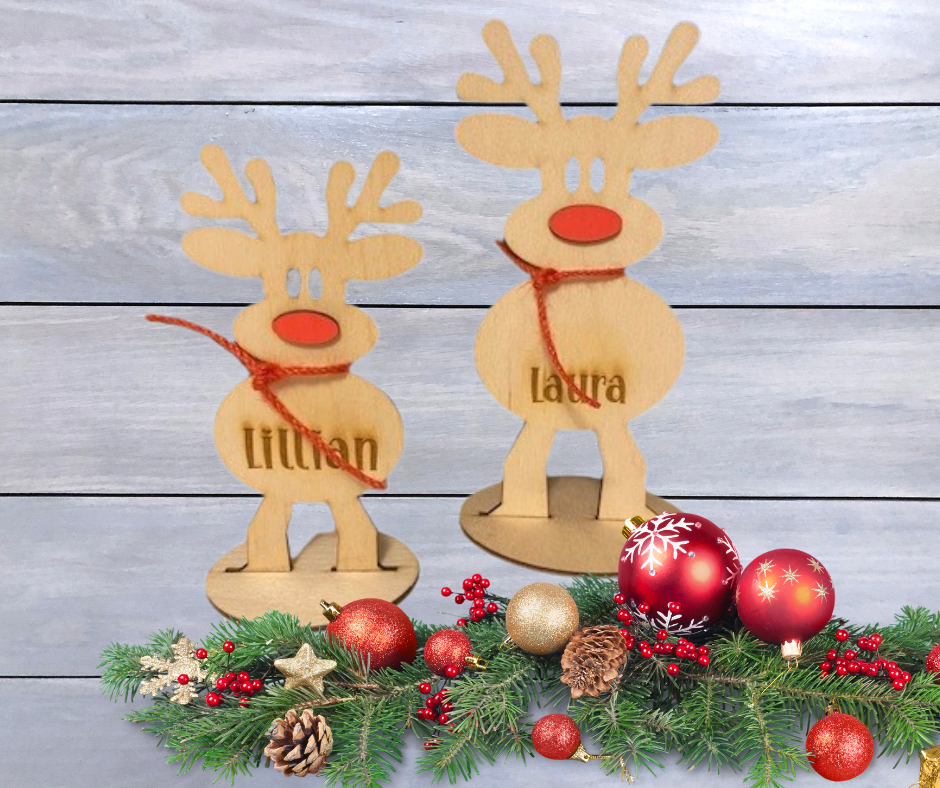 Delightful Reindeer Stand-Ups, Place Settings, Decor