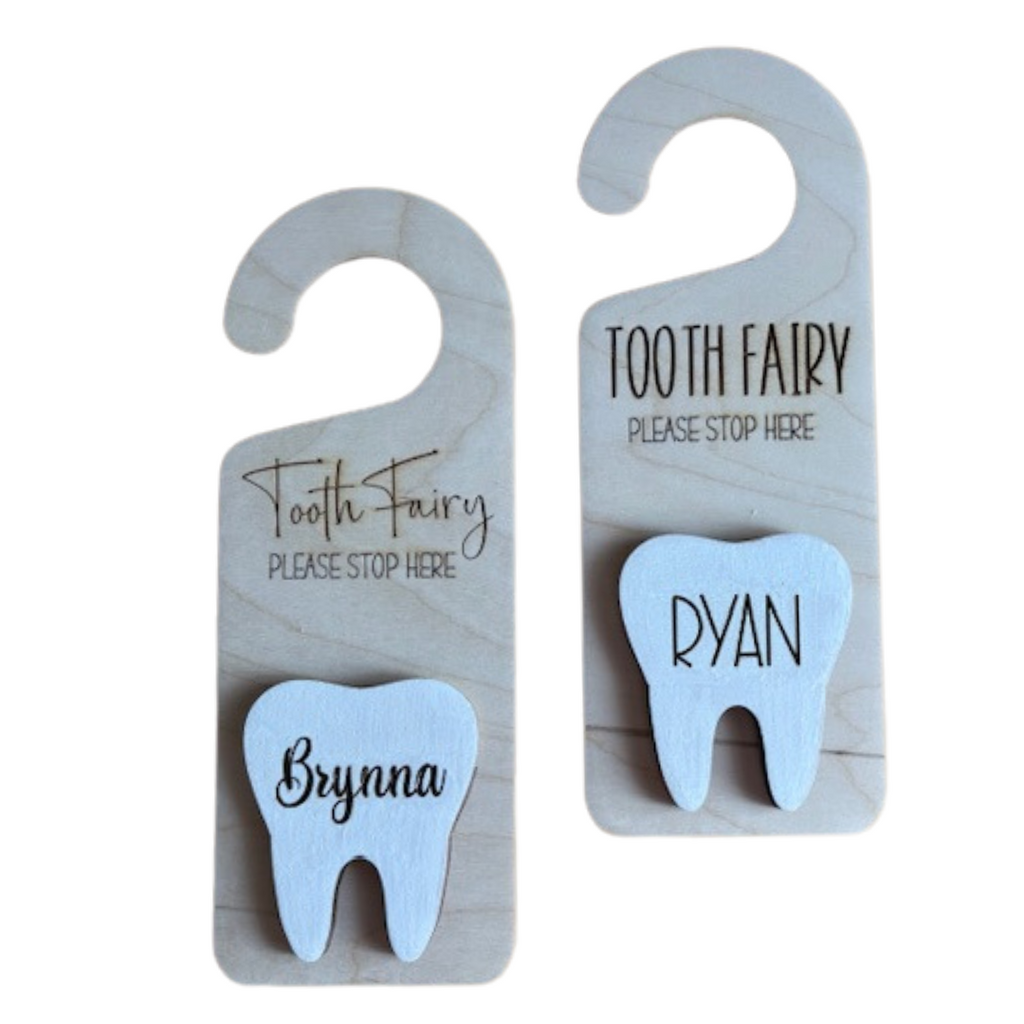 Tooth Fairy Door Hanger & Money Holder, Personalized