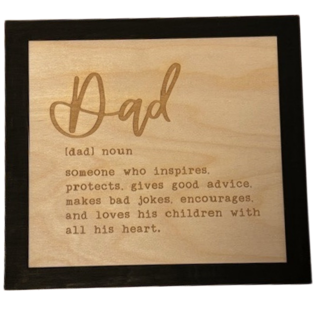 Dad Definition Decor, Wooden Decor for Dad, Perfect Gift for Dad