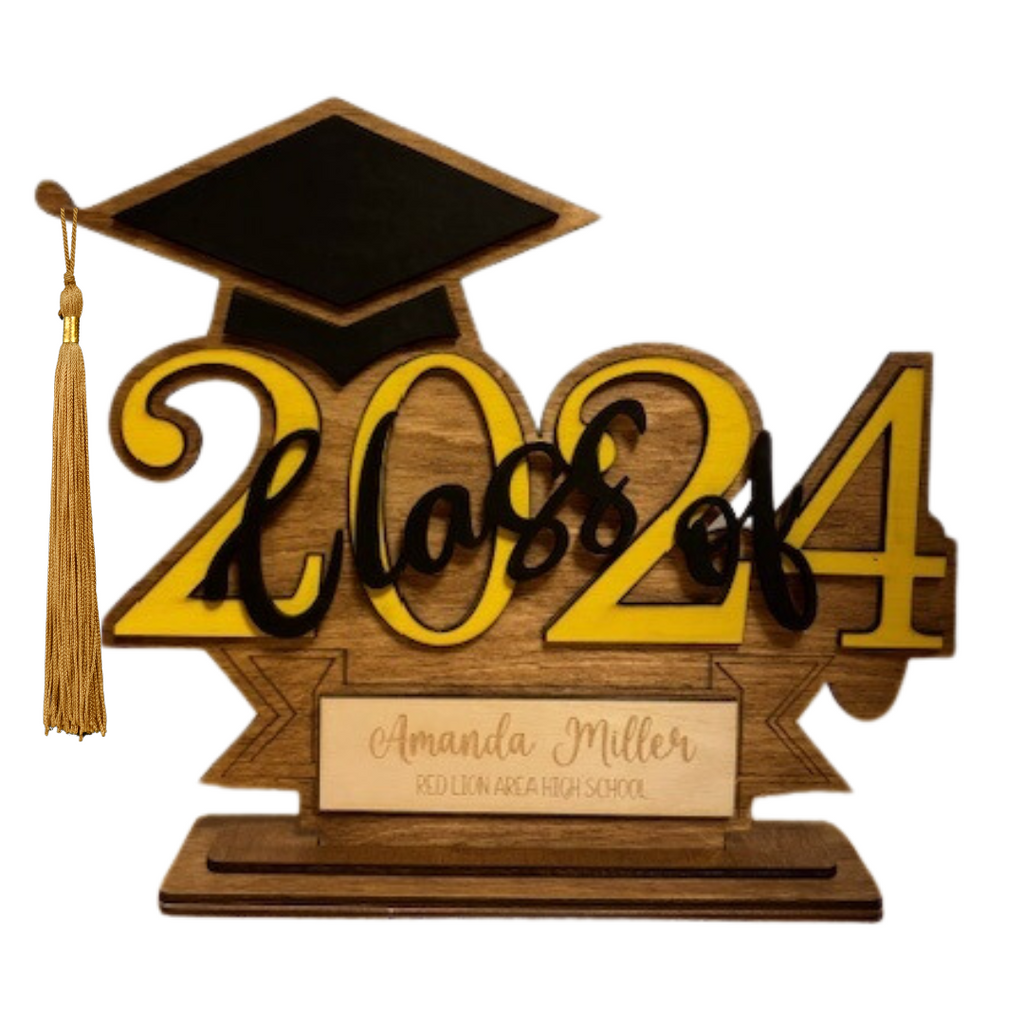 Graduation Tassel Holder, Personalized Graduation Cap Stand, Baltic Bi ...