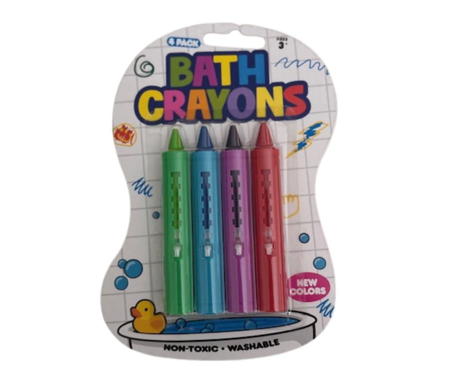 Bath Crayons, 4 pack, Non-toxic, Washable