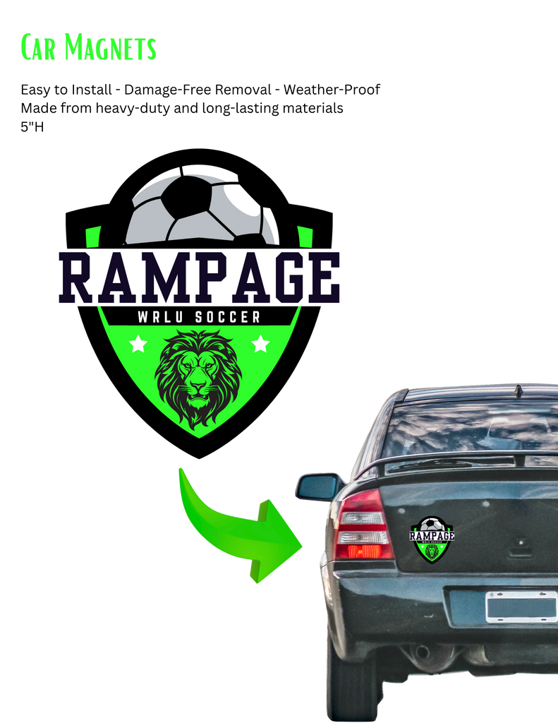 Rampage Car Magnet