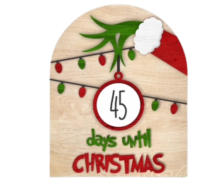 Green Hand Christmas Countdown