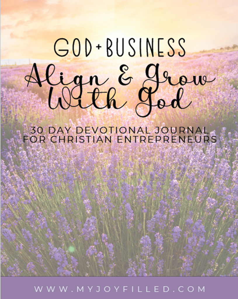 Alignment ~ God & Business, a 30 Day Devotional Journal for Entrepreneurs (Digital Download)