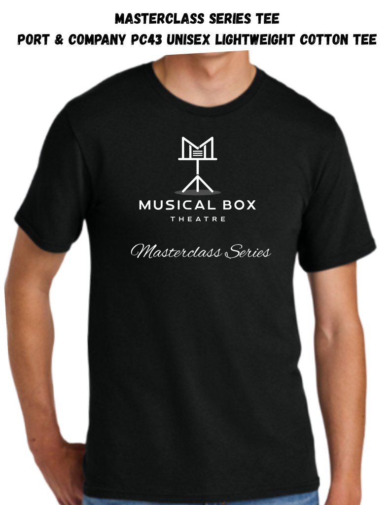 Musical Box Theatre Masterclass Tee, Adult, Black