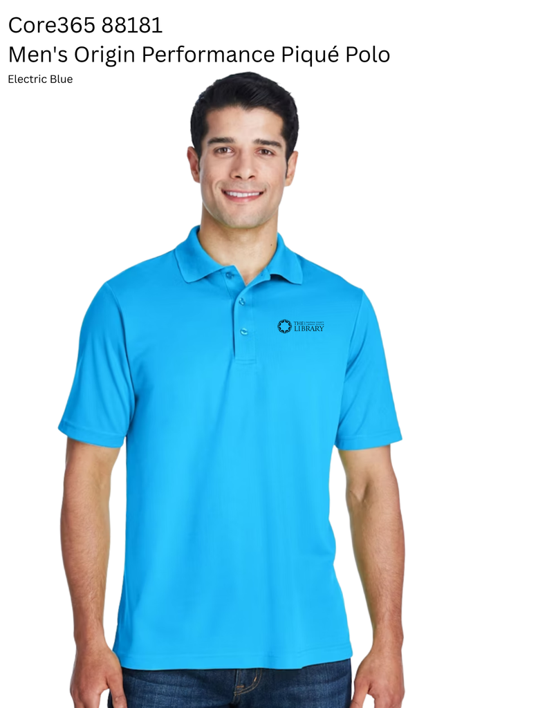 Men's Origin Performance Pique Polo, Embroidered Logo