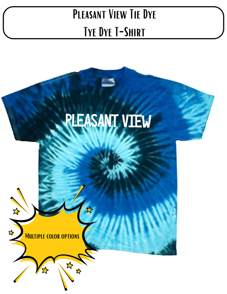 Pleasant View Tie Dye T-Shirt (Design 25-9)