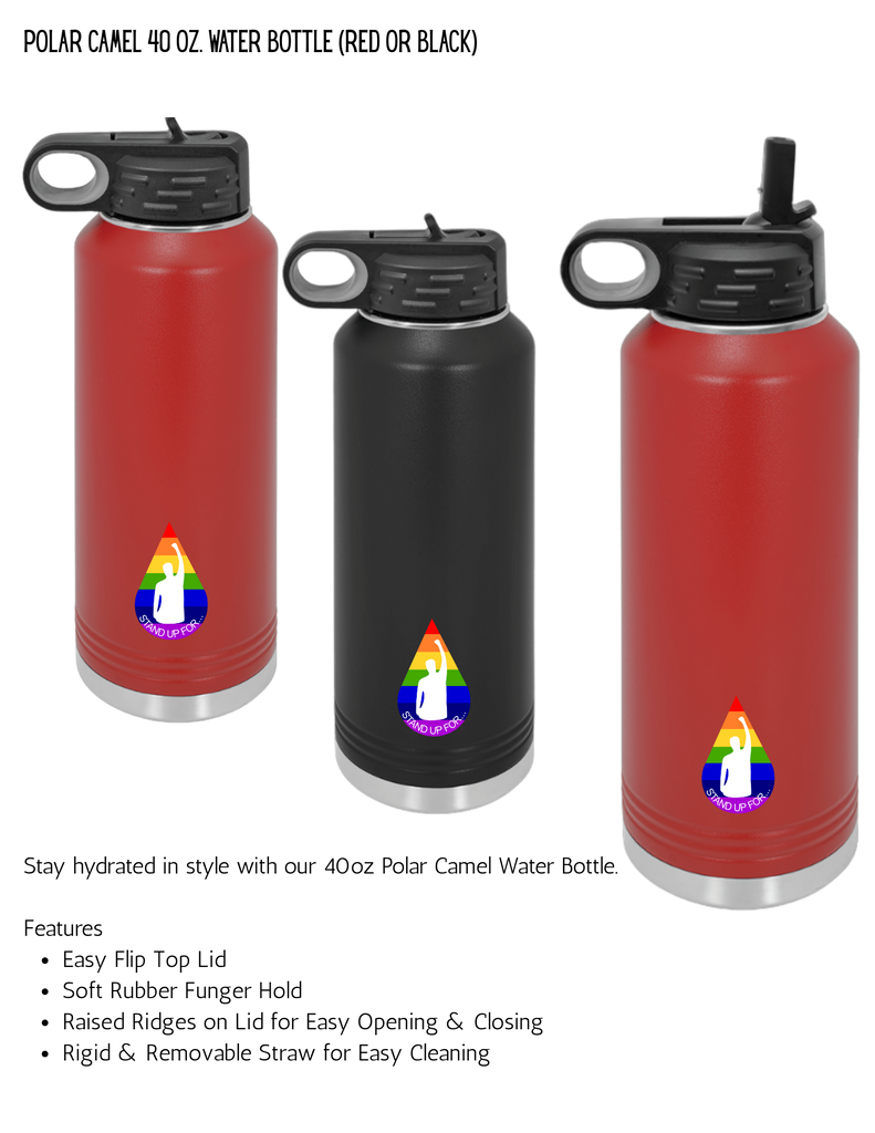 Stand Up For Theatre Polar Camel 40 oz. Water Bottle (Red or Black)