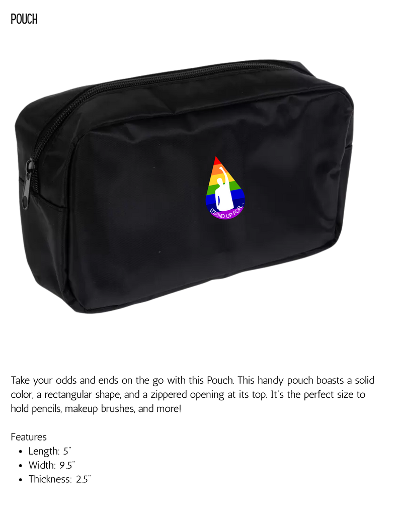 Stand Up for Theatre Pouch, Personalized