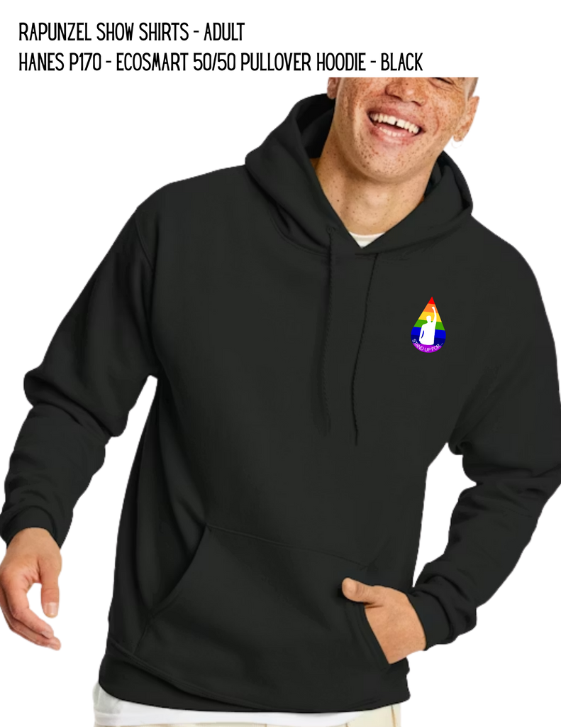 Rapunzel Show Shirts - Adult Hanes P170 - Ecosmart 50/50 Pullover Hoodie