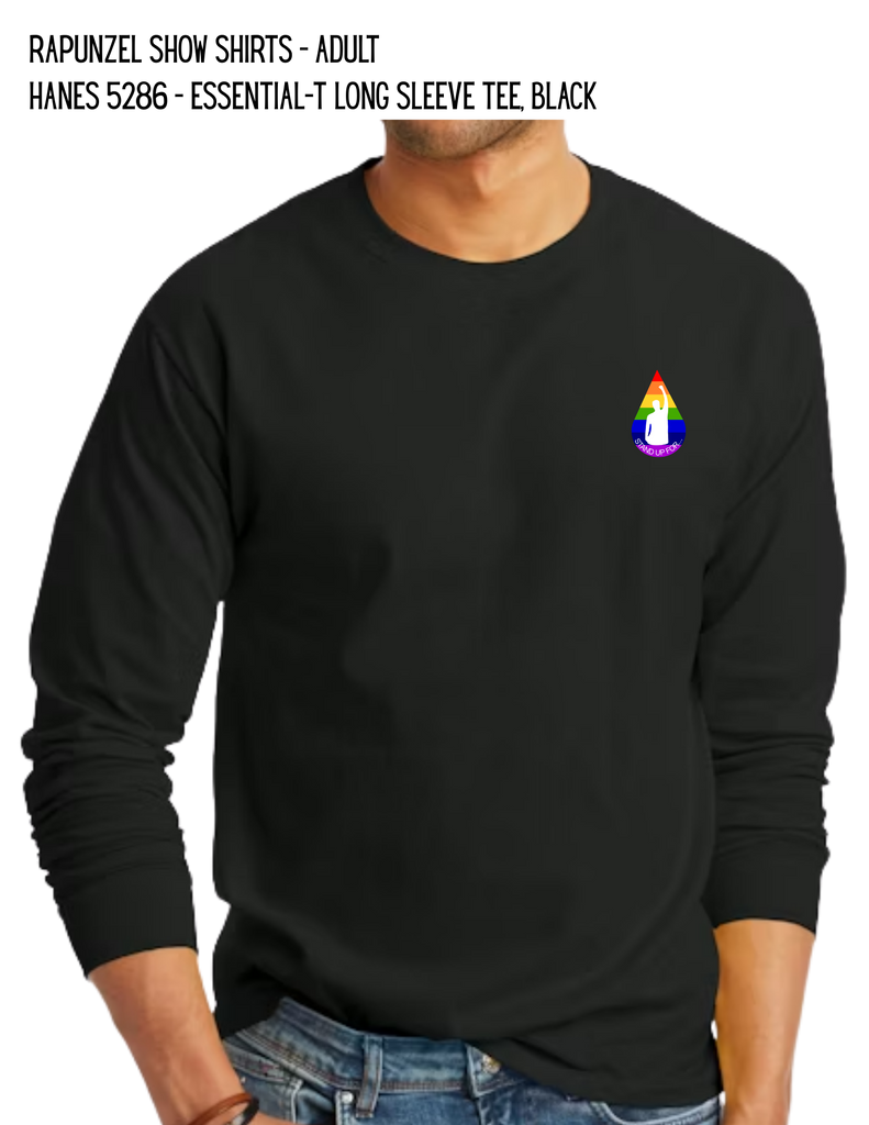 Rapunzel Show Shirts - ADULT Hanes 5286 - Essential-T Long Sleeve Tee