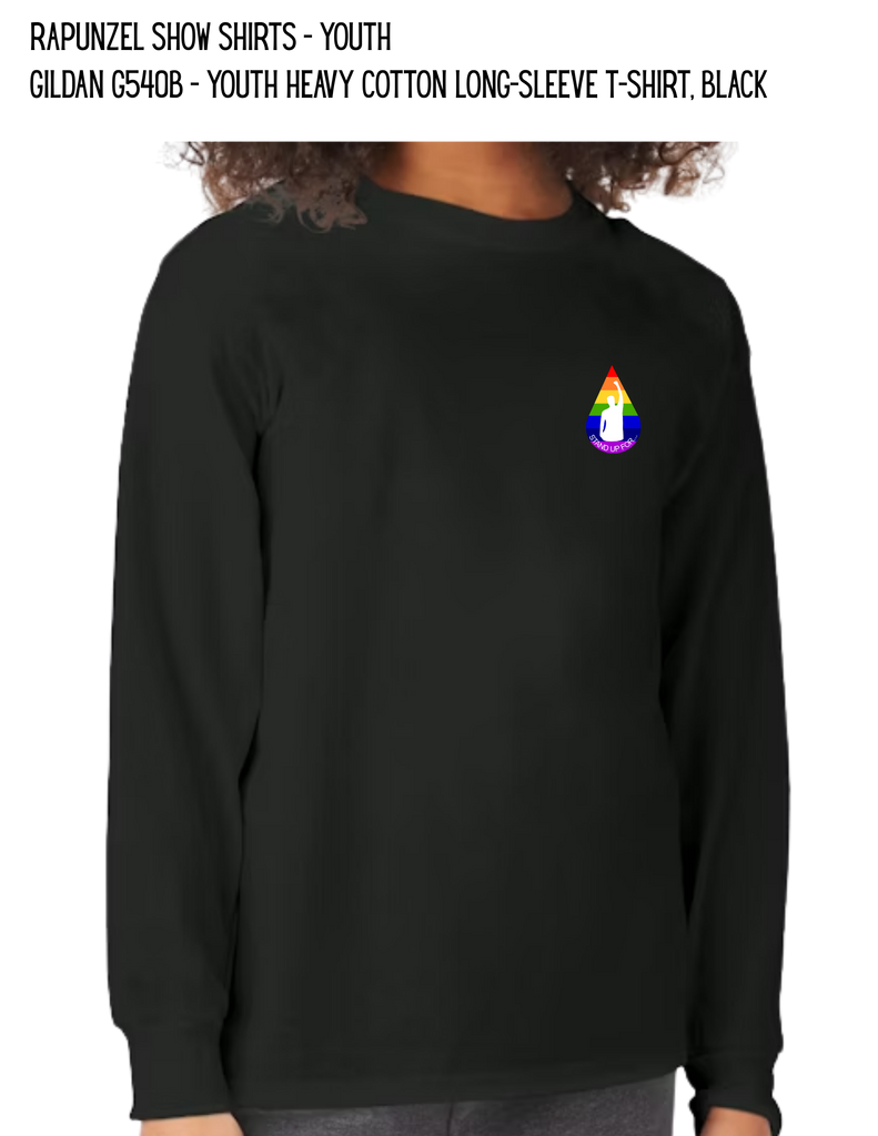 Rapunzel Show Shirts - Youth Gildan G540B - Youth Heavy Cotton Long-Sleeve T-Shirt