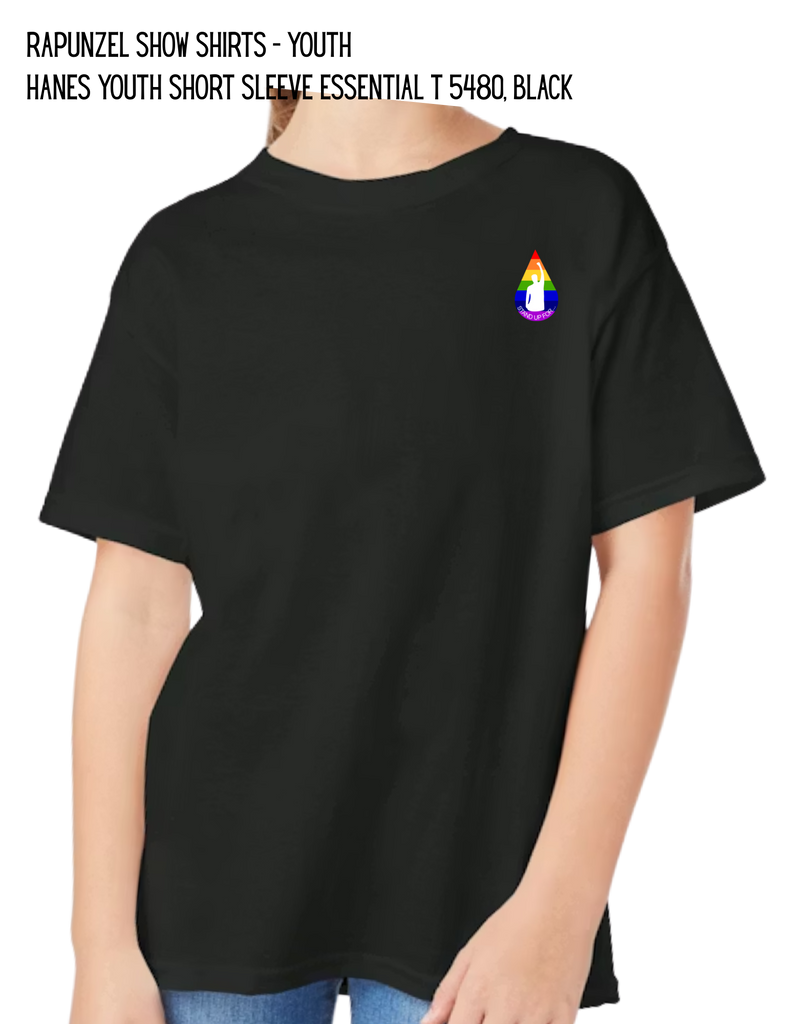 Rapunzel Show Shirts - Youth Hanes Youth Short Sleeve Essential T 5480