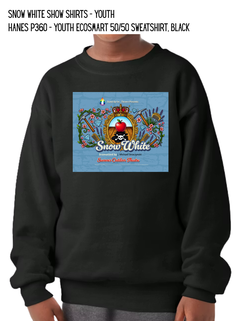 Snow White Show Shirts - Youth Hanes P360 - Youth EcoSmart 50/50 Sweatshirt