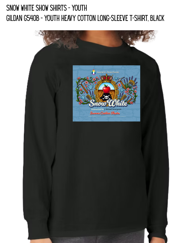 Snow White Show Shirts - Youth Gildan G540B - Youth Heavy Cotton Long-Sleeve T-Shirt