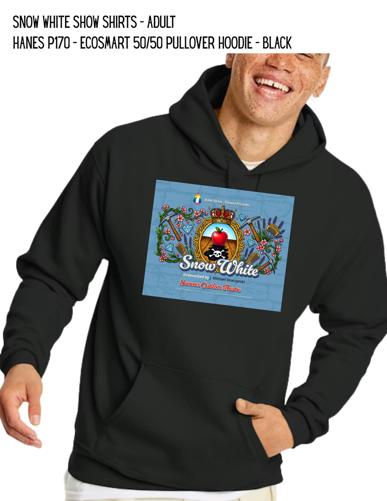 Snow White Show Shirts - Adult Hanes P170 - Ecosmart 50/50 Pullover Hoodie