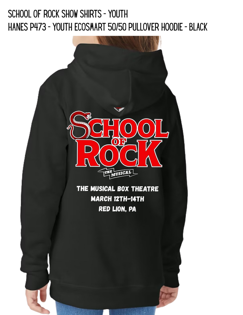 Musical Box Theatre School of Rock Show Shirts - Hanes Ecosmart 50/50 Pullover Hoodie