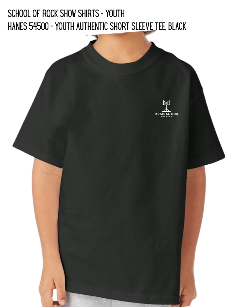 Musical Box Theatre School of Rock Show Shirts - Hanes Authentic Short Sleeve