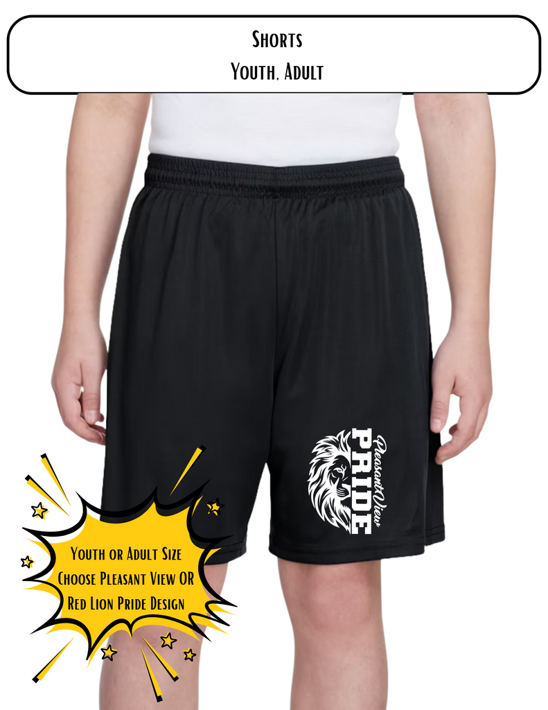 Shorts, Black Youth OR Adult (Design 25-12)