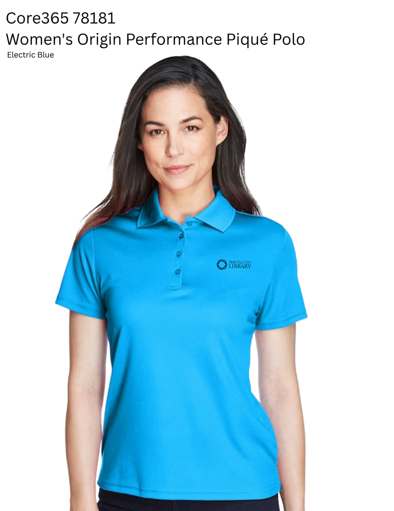 Ladies Core Classic Pique Polo, Embroidered Logo