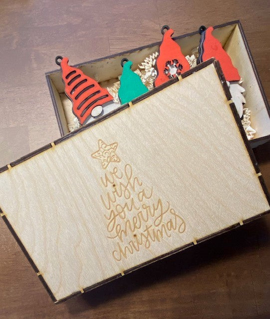 Gnome Christmas Tree Ornament Boxed Set