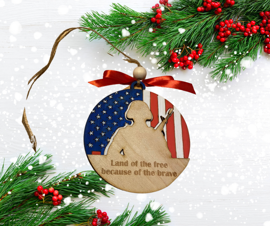 Patriotic Christmas Ornament